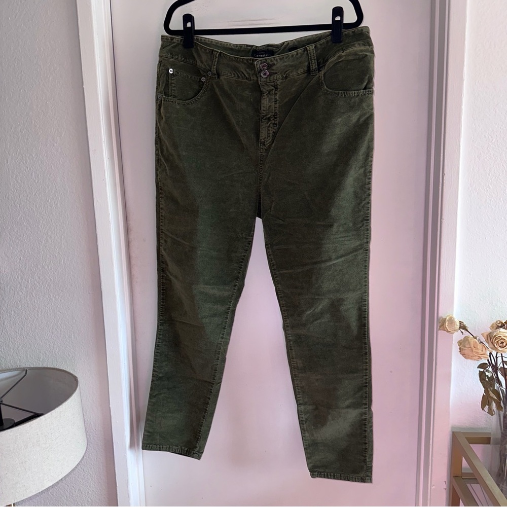 Lucky Brand Velvet Green Pants